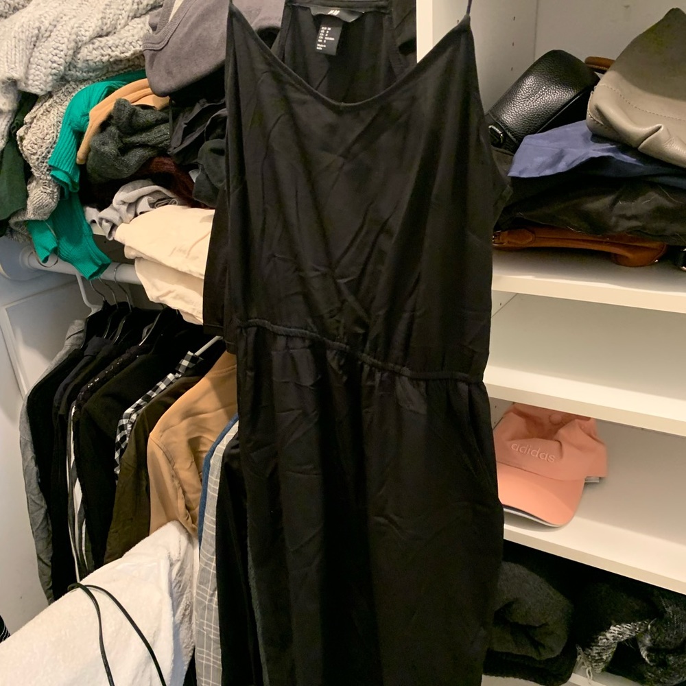 Black silk dress